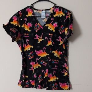 Lion King Short Sleeve Scrub Top